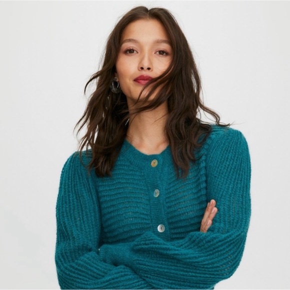 *SOLD* Aritzia Mohair Cardigan, Small - Picture 1 of 6